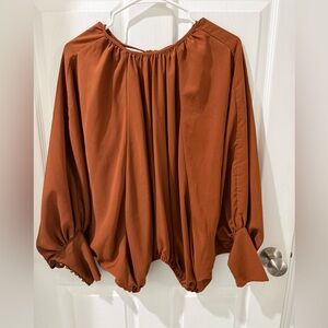Fashion Nova Rust Blouse